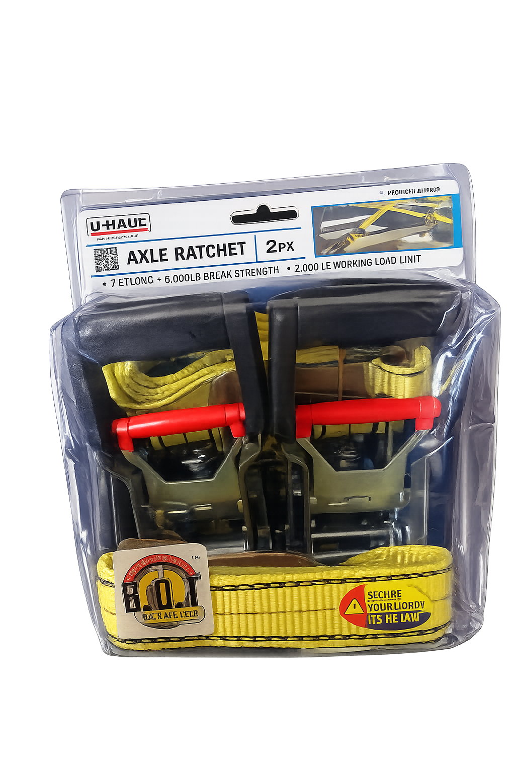 U-HAUL AXLE RATCHET STRAPS (2 PACK) – NEW ?